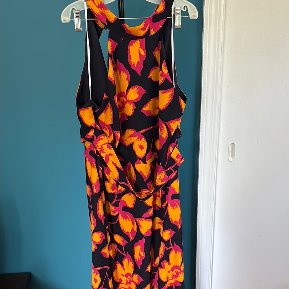 Lulu's Black and Yellow Floral Maxi Dress